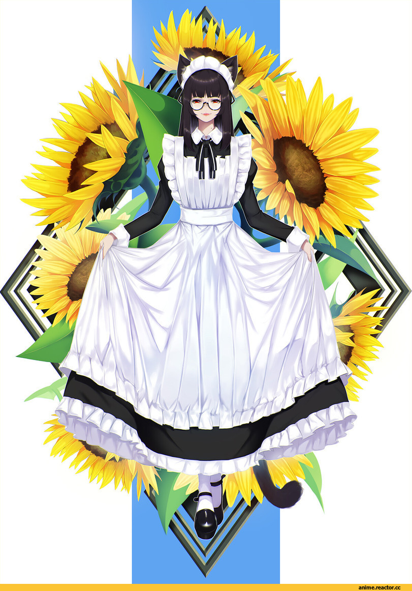 Anime Original, Maid, Megane, Animal Ears, jongwoo lee, Anime