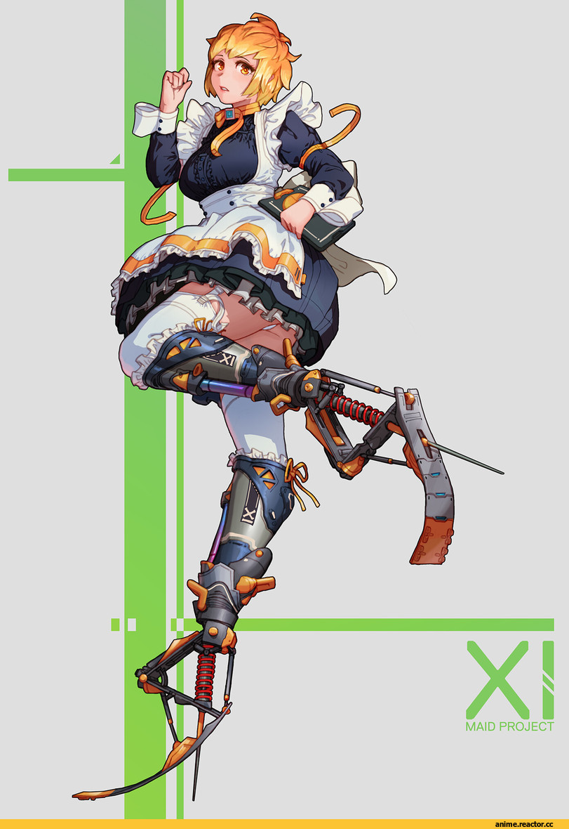 Maid, Mecha Musume, Anime Ero, Anime Ero Pantsu, Won CHun, Anime