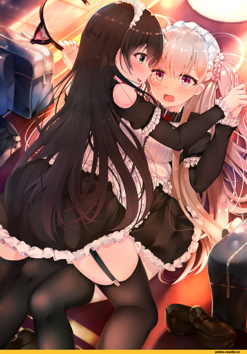 hiragi ringo, Anime Art, artist, Anime Ero Yuri, Anime Ero, Maid, Anime