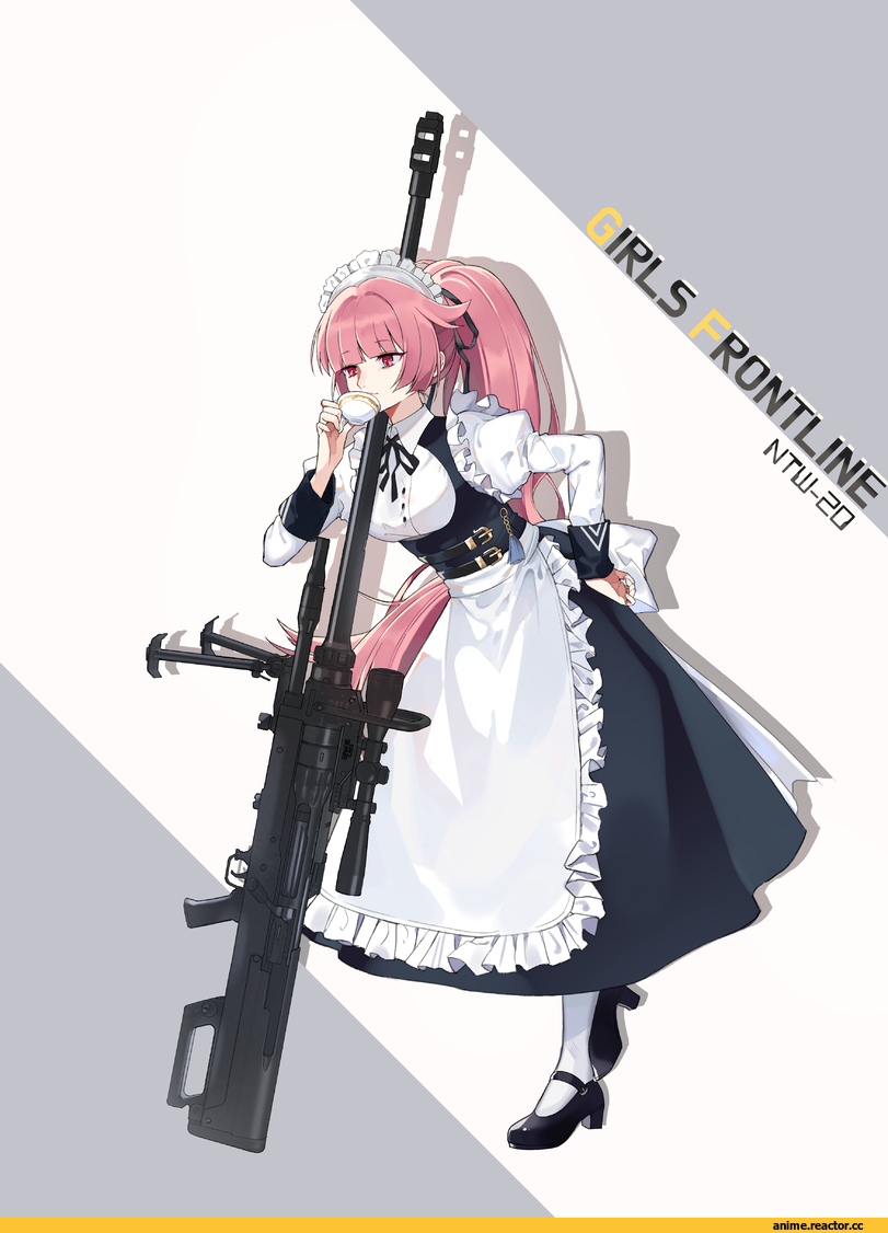 NTW-20 (Girls Frontline), Girls Frontline, Maid, LYPS, Anime