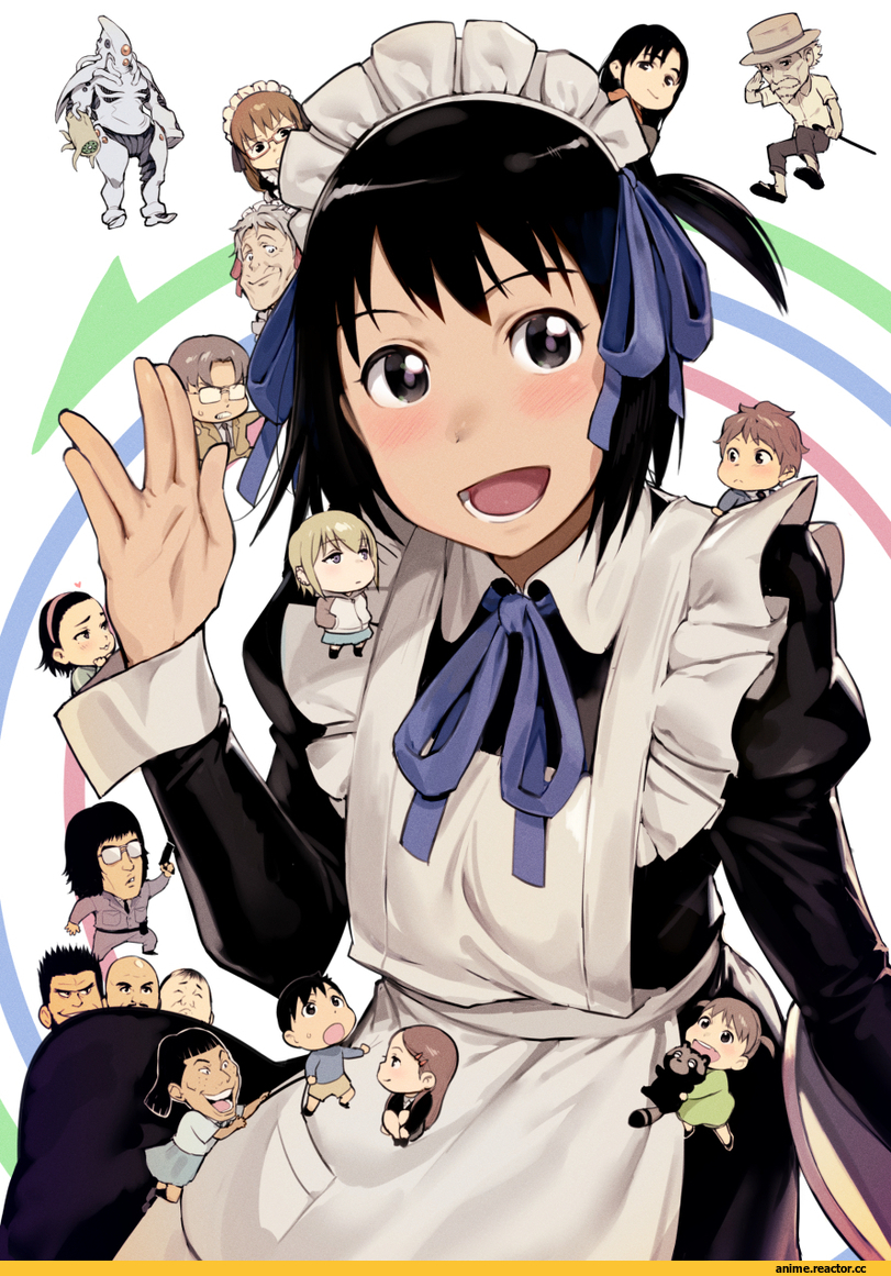 Hotori Arashiyama, soredemo machi wa mawatteiru, Maid, Toshiko Tatsuno, Hiroyuki Sanada, Uki Isohata, Harue Haribara, Natsuhiko Moriaki, iku (ikuchan kaoru), artist, Anime