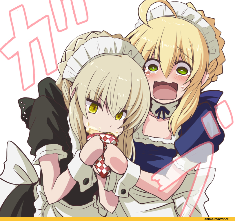 fujitaka nasu, Anime Art, artist, Saber (Fate), Fate (series), Saber Alter, Fate/Stay Night, Maid, Anime