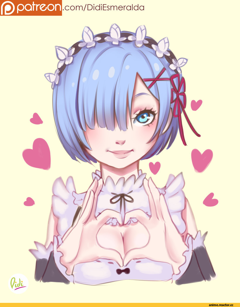 Re Zero Kara Hajimeru Isekai Seikatsu, Rem (re zero), Didi Esmeralda, artist, Anime