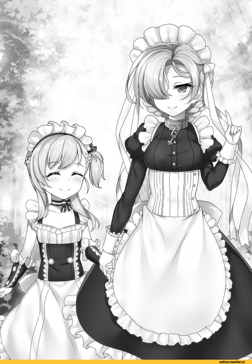 Azur Lane, Belchan (Azur Lane), Sheffield (Azur Lane), Maid, Monochrome (Anime), Anime