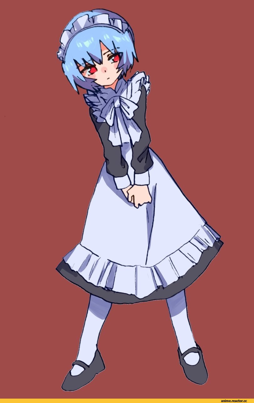 Rei Ayanami, Evangelion, Asuka Langley, Maid, szk5355, Anime