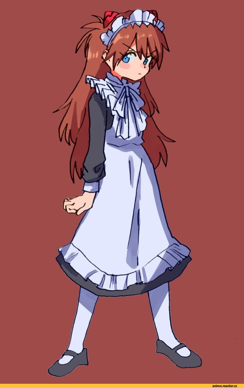 Rei Ayanami, Evangelion, Asuka Langley, Maid, szk5355, Anime