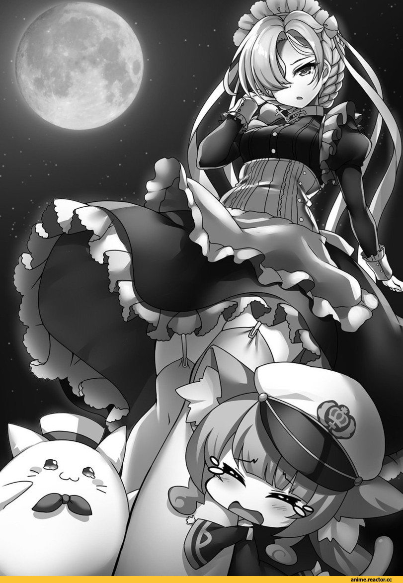 Azur Lane, Sheffield (Azur Lane), Maid, Monochrome (Anime), Anime