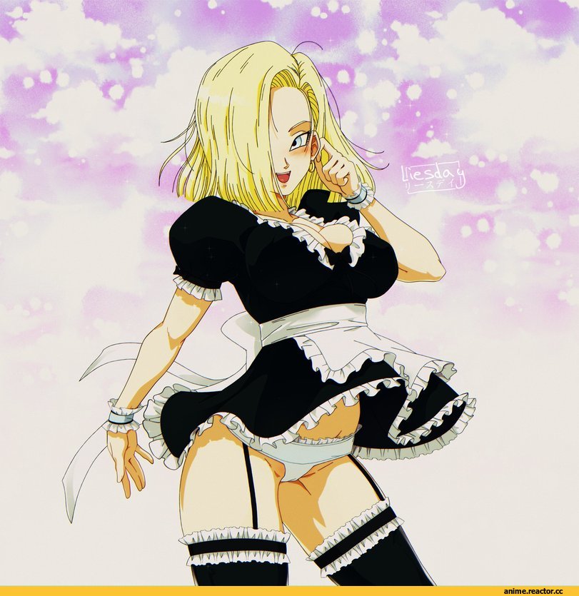 Liesday, Android 18, Dragon Ball, Maid, Anime Ero, Anime Ero Pantsu, Anime