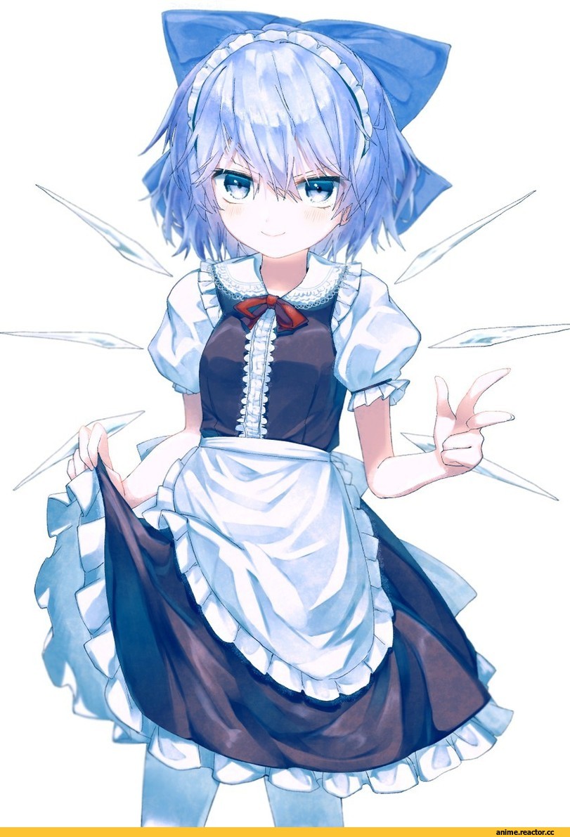 Cirno, Touhou Project, Maid, Anime