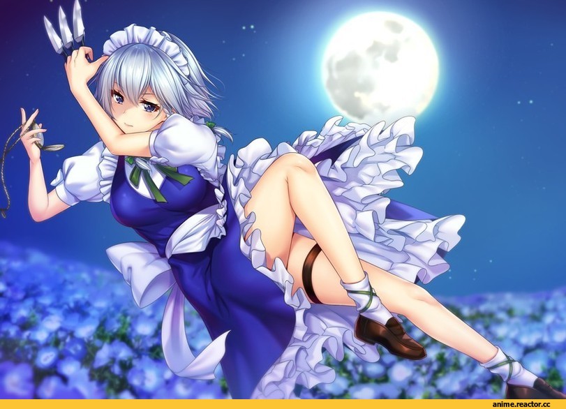 Izayoi Sakuya, Touhou Project, yuzutosen, Anime Art, artist, Maid, Anime