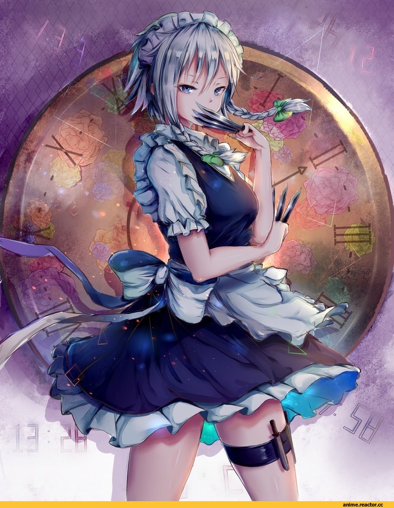 Izayoi Sakuya, Touhou Project, key jun, Anime Art, artist, Maid, Anime