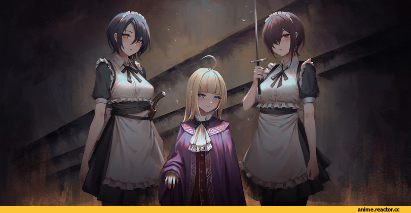Anime Original, original character, Maid, Опасные Няшки, Anime Няши, Yurichtofen, Anime