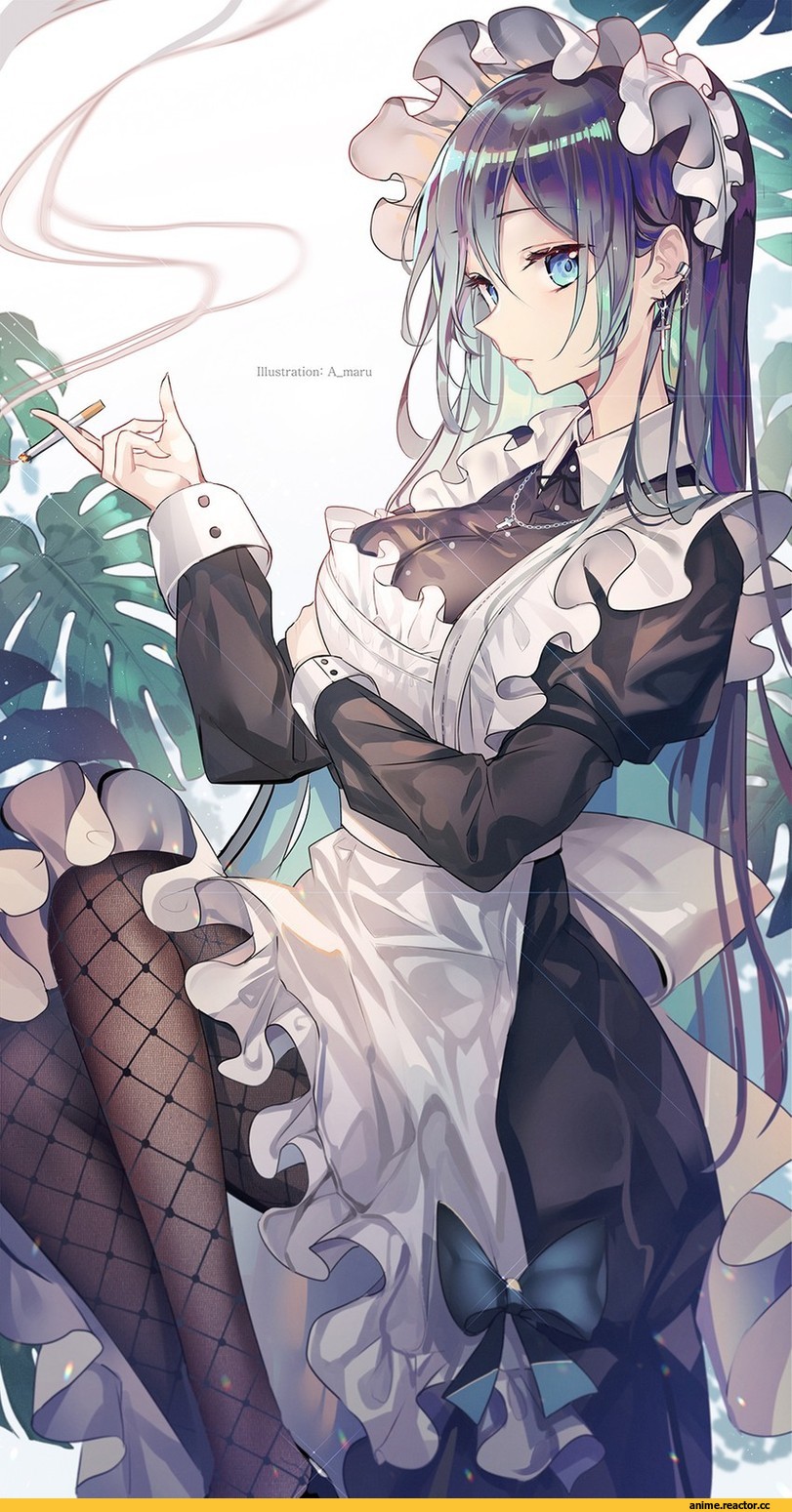 AO, Anime Art, artist, Maid, unity (ekvmsp02), Anime