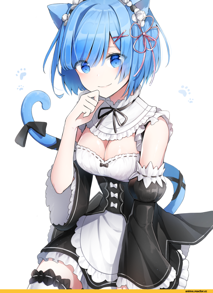 onsem, Rem (re zero), Re Zero Kara Hajimeru Isekai Seikatsu, Anime Art, nekomimi, Animal Ears, Anime