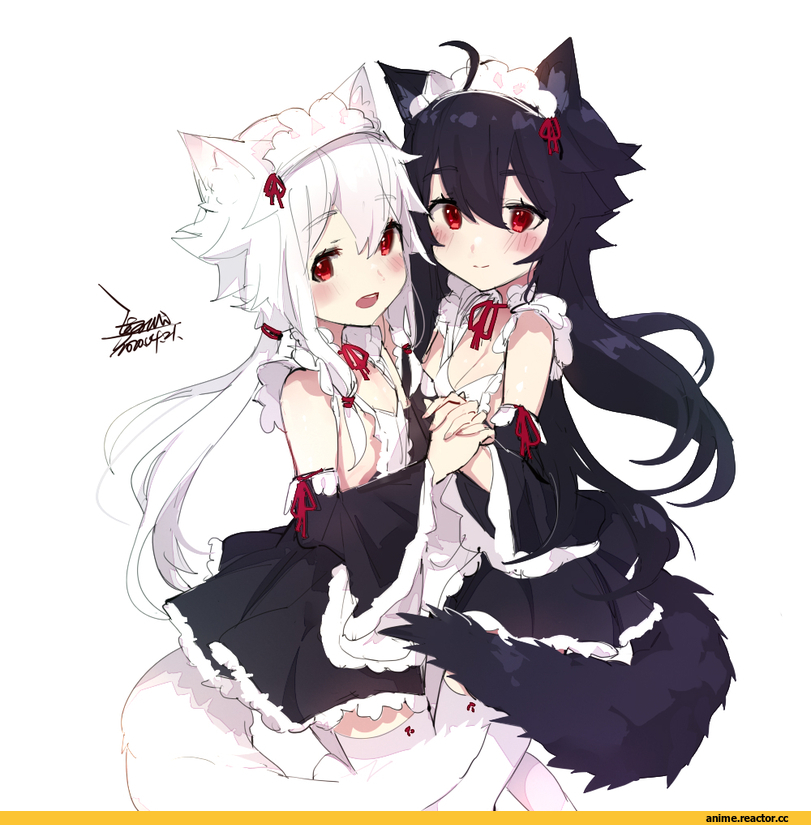 EJAMI, Anime Art, artist, AO, Animal Ears, Maid, Anime