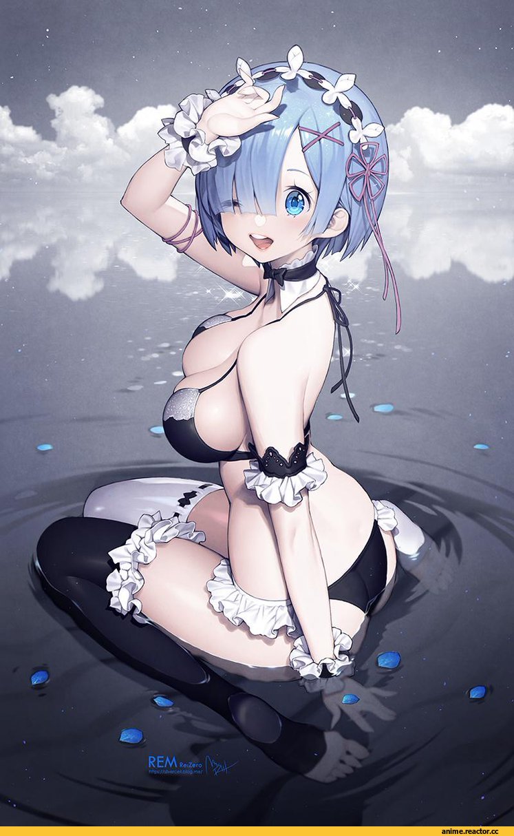Re Zero Kara Hajimeru Isekai Seikatsu, Rem (re zero), MandRill, Anime Ero Swim, Anime Ero, Anime