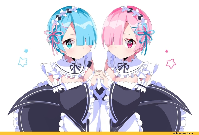 Re Zero Kara Hajimeru Isekai Seikatsu, Rem (re zero), Ram (Re Zero), inana, Anime