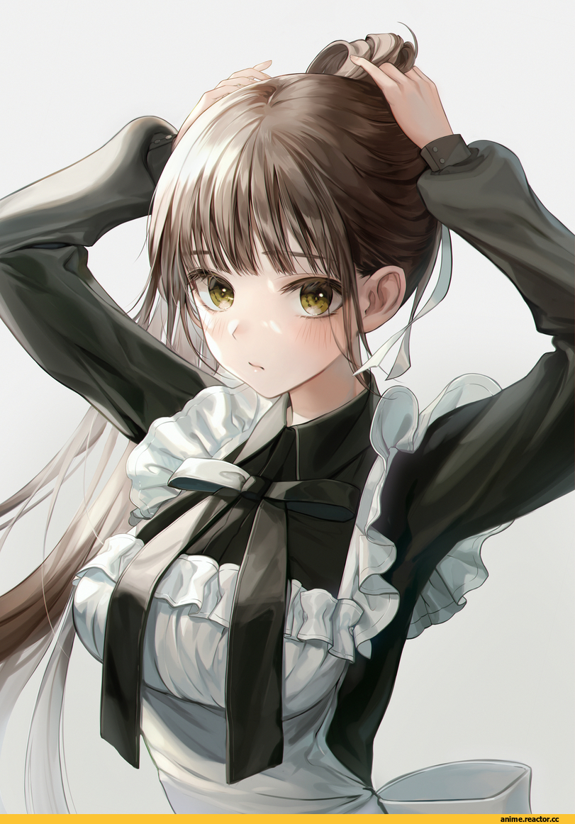 minncn, Anime Art, artist, AO, Maid, Anime