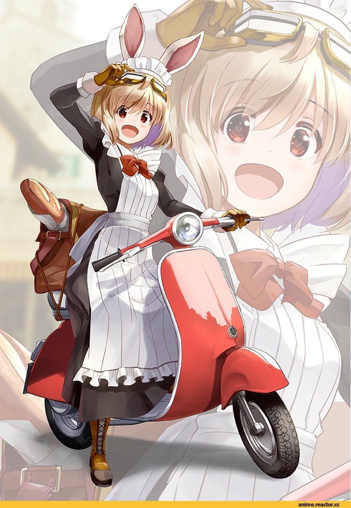 Anime Art, artist, kiryuu takahisa, Animal Ears, Maid, Anime