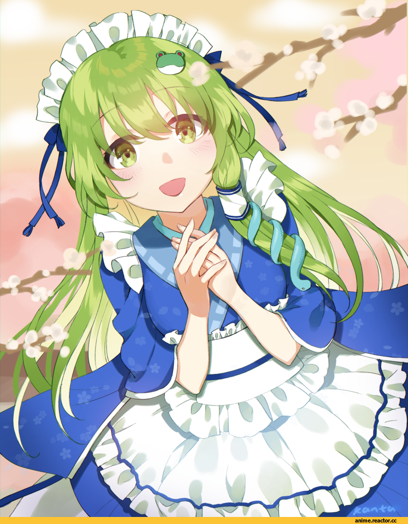 Touhou Project, Kochiya Sanae, artist, kanta (pixiv9296614), Anime Art, Maid, Anime