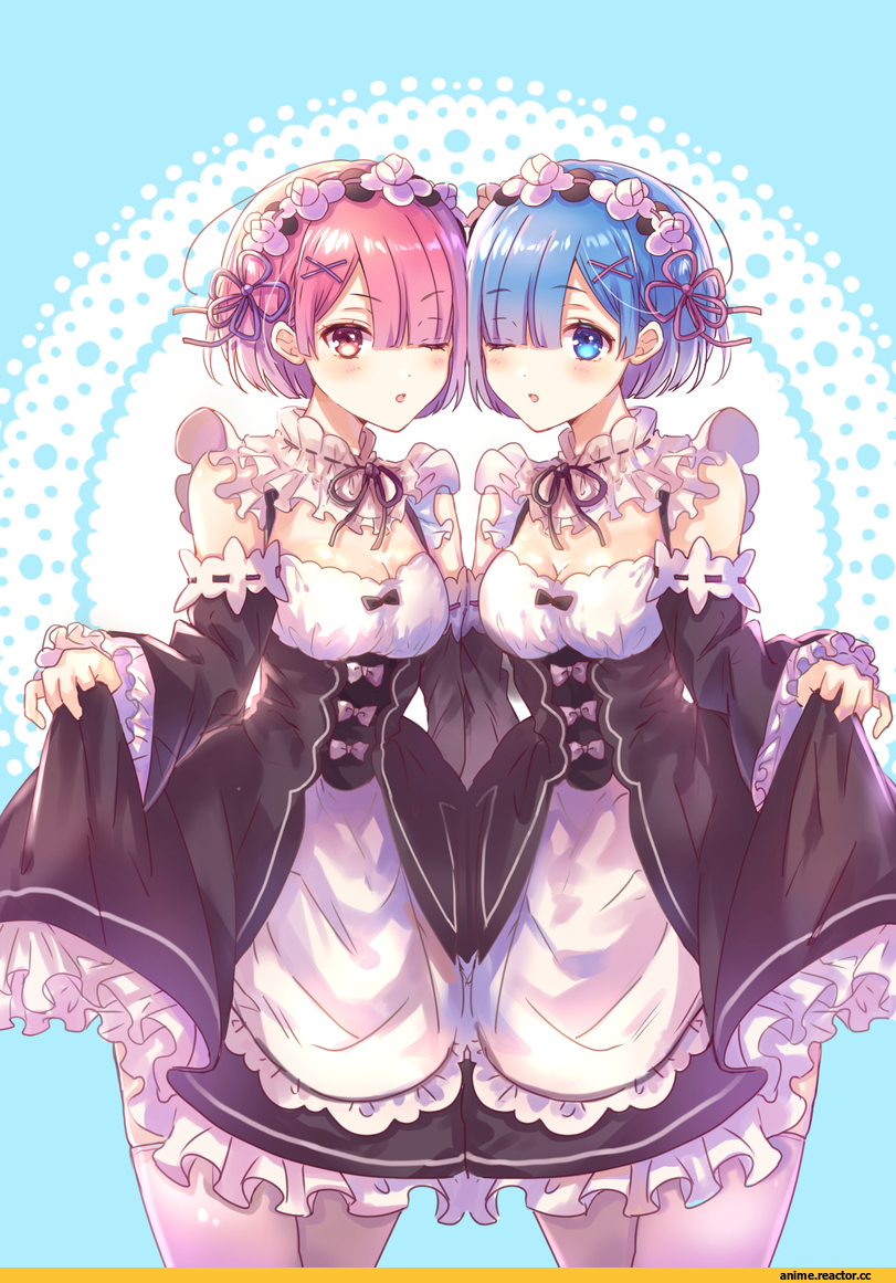 Re Zero Kara Hajimeru Isekai Seikatsu, Ram (Re Zero), Rem (re zero), tamano mayo, Anime