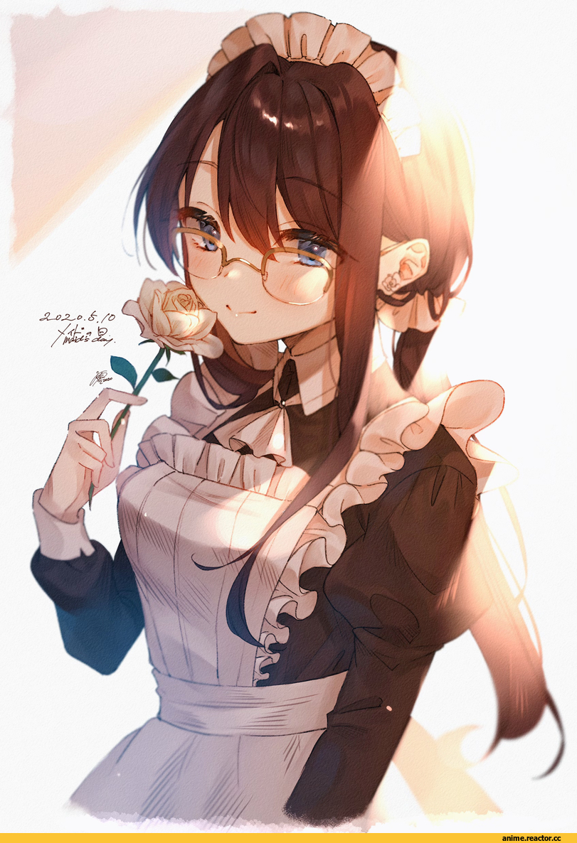 djchanmio, Megane, Maid, Anime Original, Anime