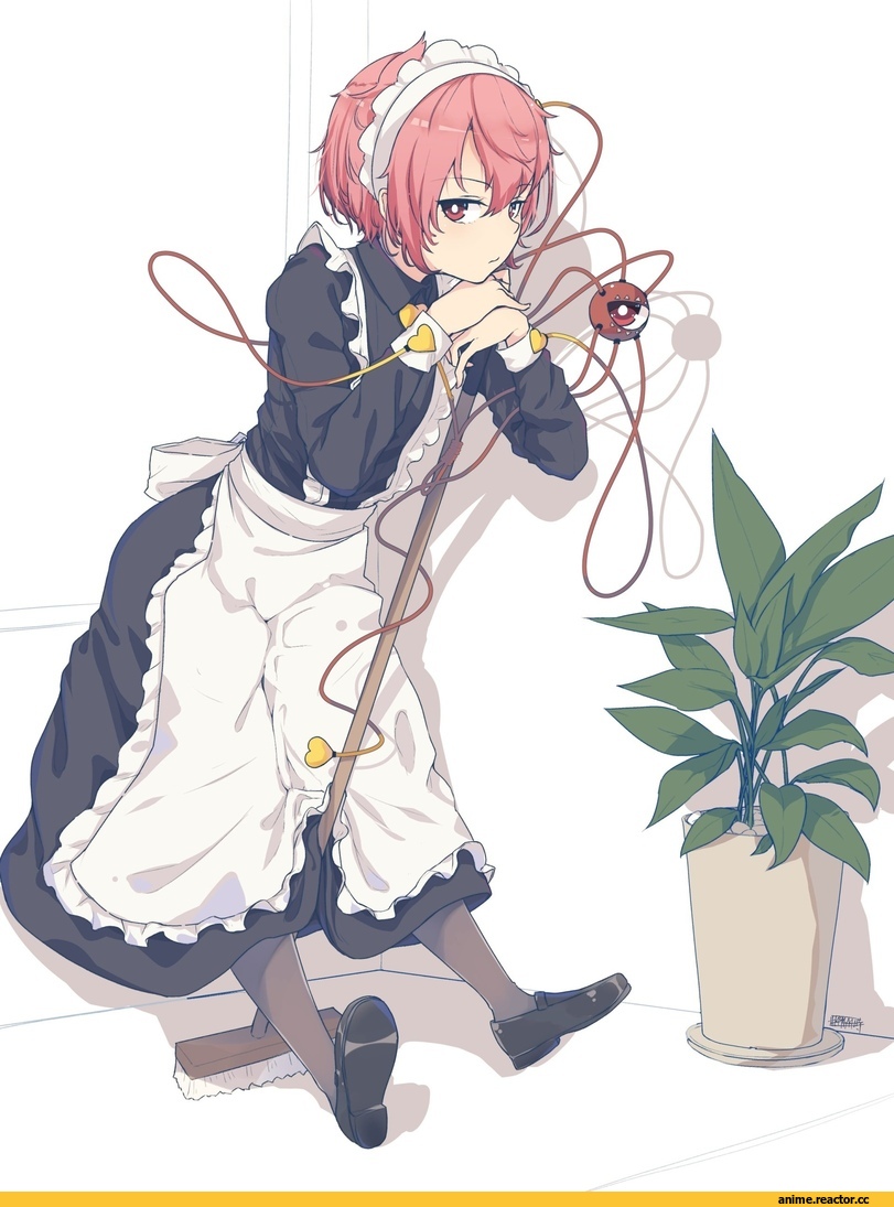 Touhou Project, Komeiji Satori, senzaicha kasukadoki, Maid, Anime