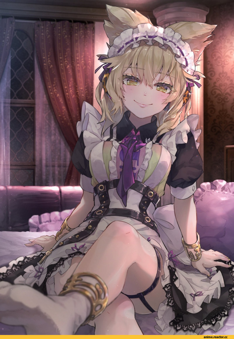 Touhou Project, Toyosatomimi no Miko, artist, syuri22, Anime Art, Anime Feet, Maid, Anime