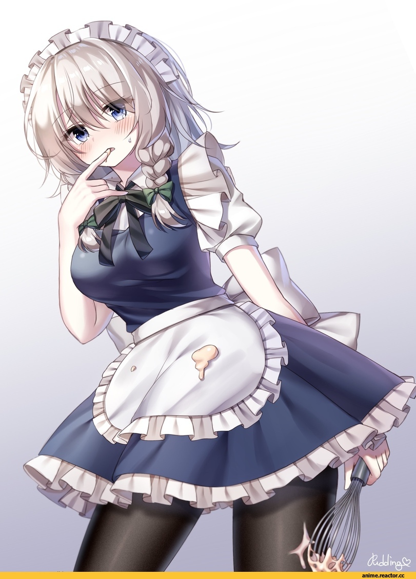 Touhou Project, Izayoi Sakuya, pudding (skymint 028), Maid, Anime