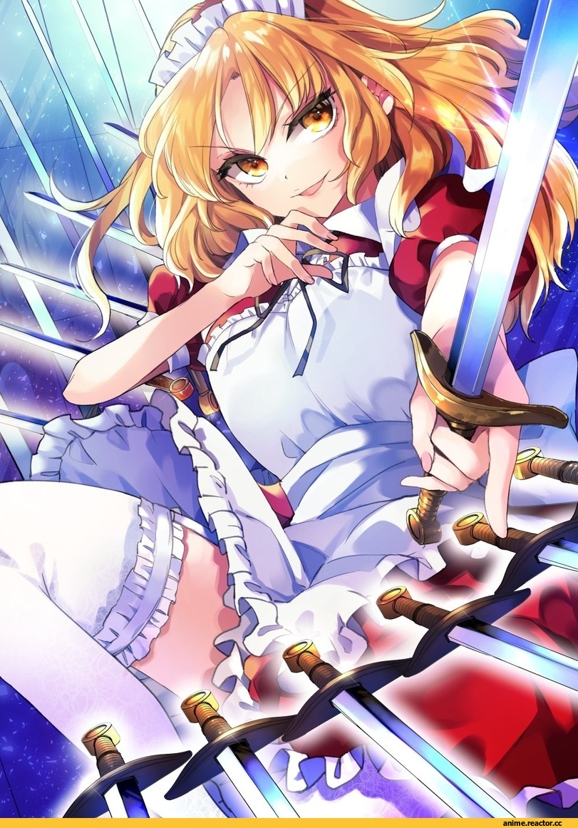 Touhou Project, yumeko, katayama kei, Опасные Няшки, Anime Няши, Maid, touhou (pc-98), Anime