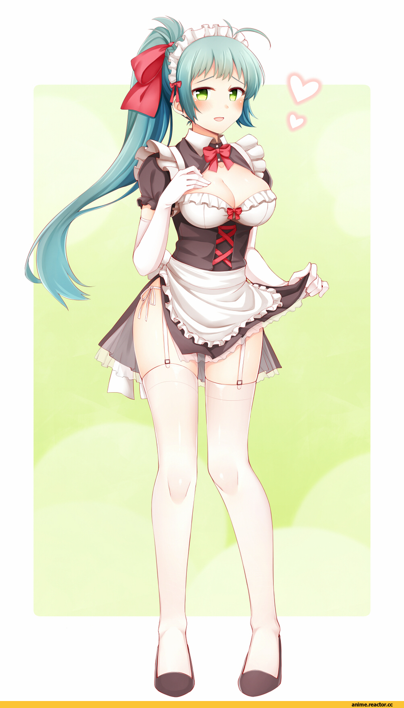 rui shi (rayze ray), Anime Art, artist, Irako (kantai collection), Kantai Collection, Anime Ero Pantsu, Anime Ero, Maid, Anime