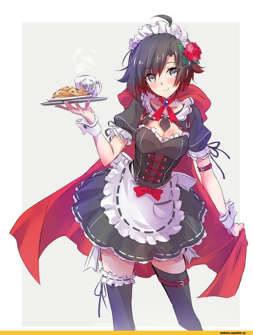 Ruby Rose, RWBY, Maid, Iesupa, artist, Anime