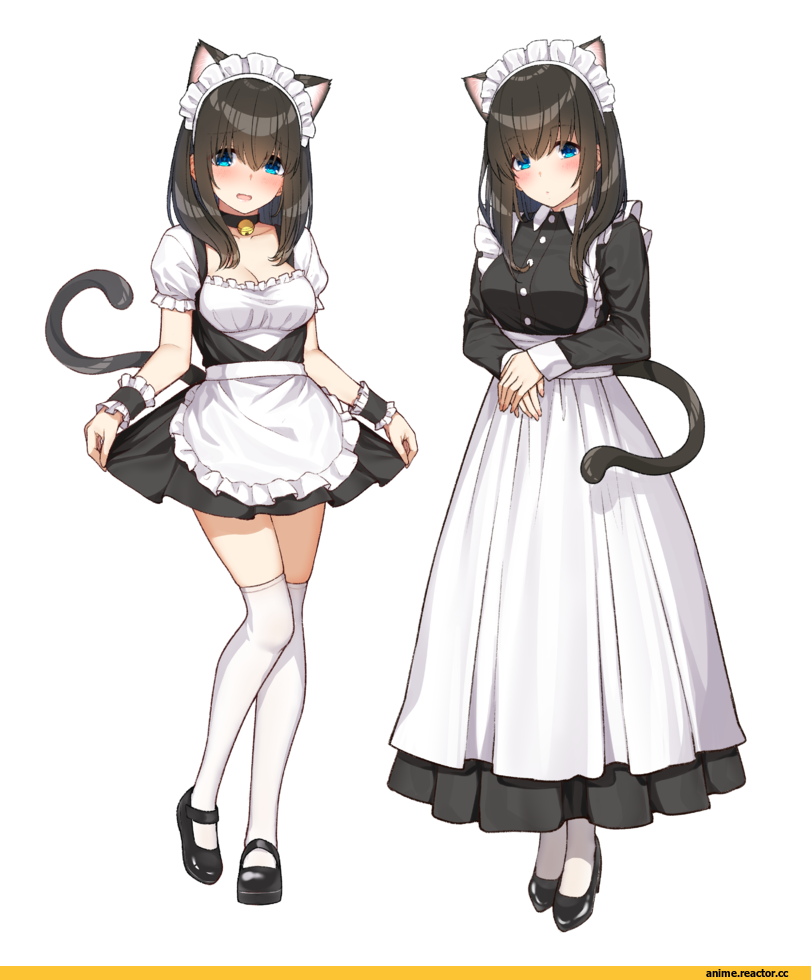 Sagisawa Fumika, Idolmaster, nekomimi, Animal Ears, Maid, Go-1, Anime Art, artist, Anime