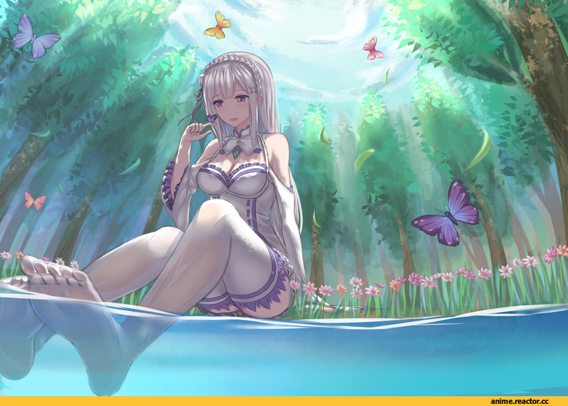 Emilia (re zero), Re Zero Kara Hajimeru Isekai Seikatsu, Anime Feet, Anime