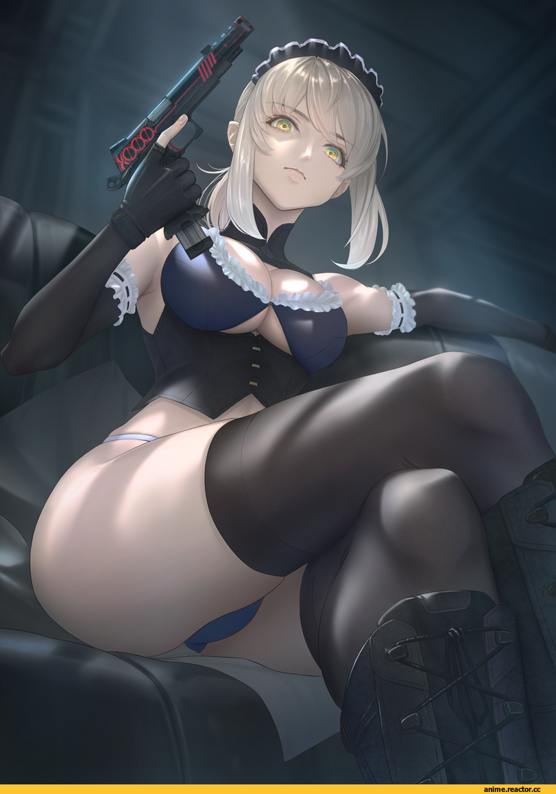 Imizu (nitro unknown), artist, Saber Alter, Fate/Stay Night, Fate (series), Anime Ero Swim, Anime Ero, Maid, Опасные Няшки, Anime Няши, Anime