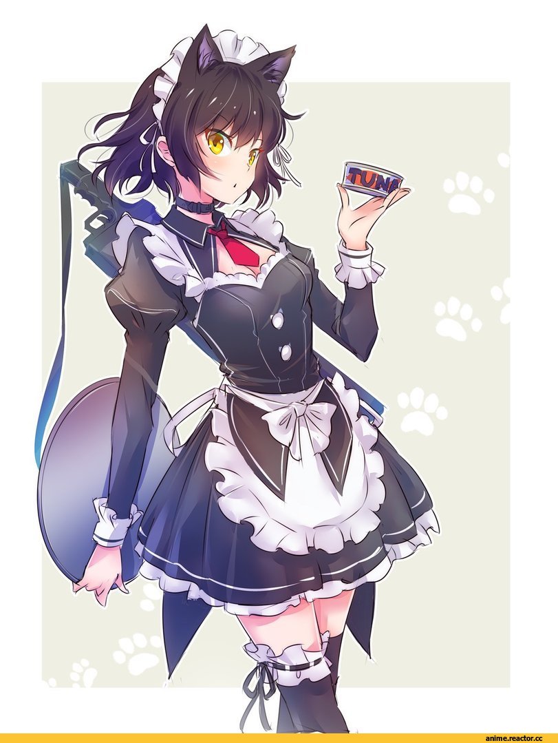 Blake Belladonna, RWBY, Maid, Опасные Няшки, Anime Няши, Iesupa, artist, Anime