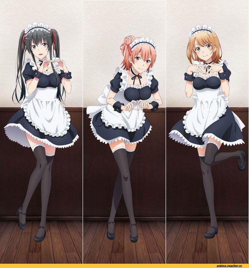Anime Ero Ass, Anime Ero, Anime Ero Pantsu, Maid, Yukinoshita Yukino, OreGairu, Yuigahama Yui, Isshiki Iroha, Anime