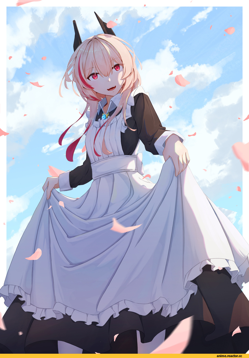 Girls Frontline, M4 SOPMOD II (Girls Frontline), skull, Maid, Anime