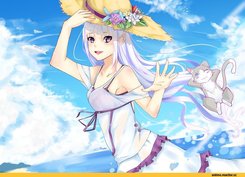 Re Zero Kara Hajimeru Isekai Seikatsu, Emilia (re zero), Pack (re zero), Keizrix, Anime