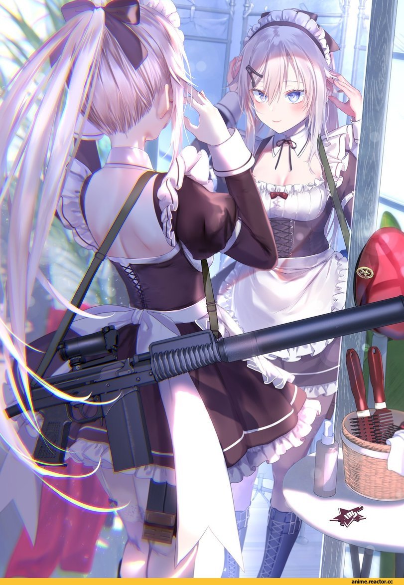 pottsness, Girls Frontline, 9A-91 (Girls Frontline), Maid, Anime