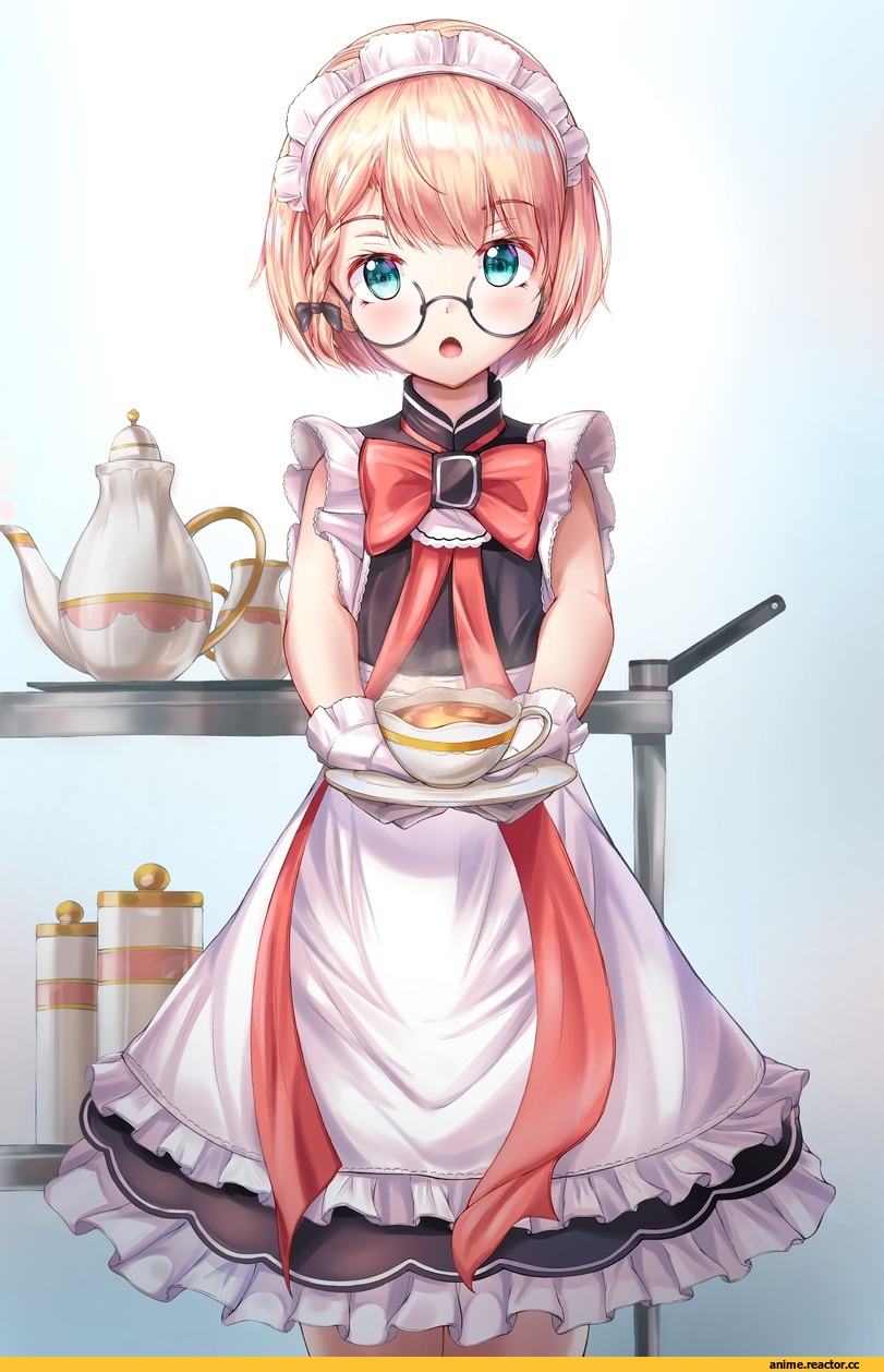 Girls Frontline, cow-ring, G36 (Girls Frontline), Maid, Megane, Anime