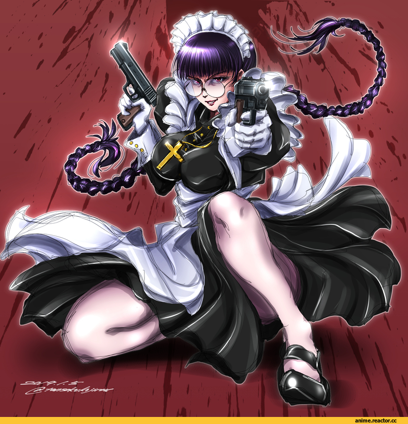 Roberta (BL), Black Lagoon, Maid, Megane, tomokoji, Anime