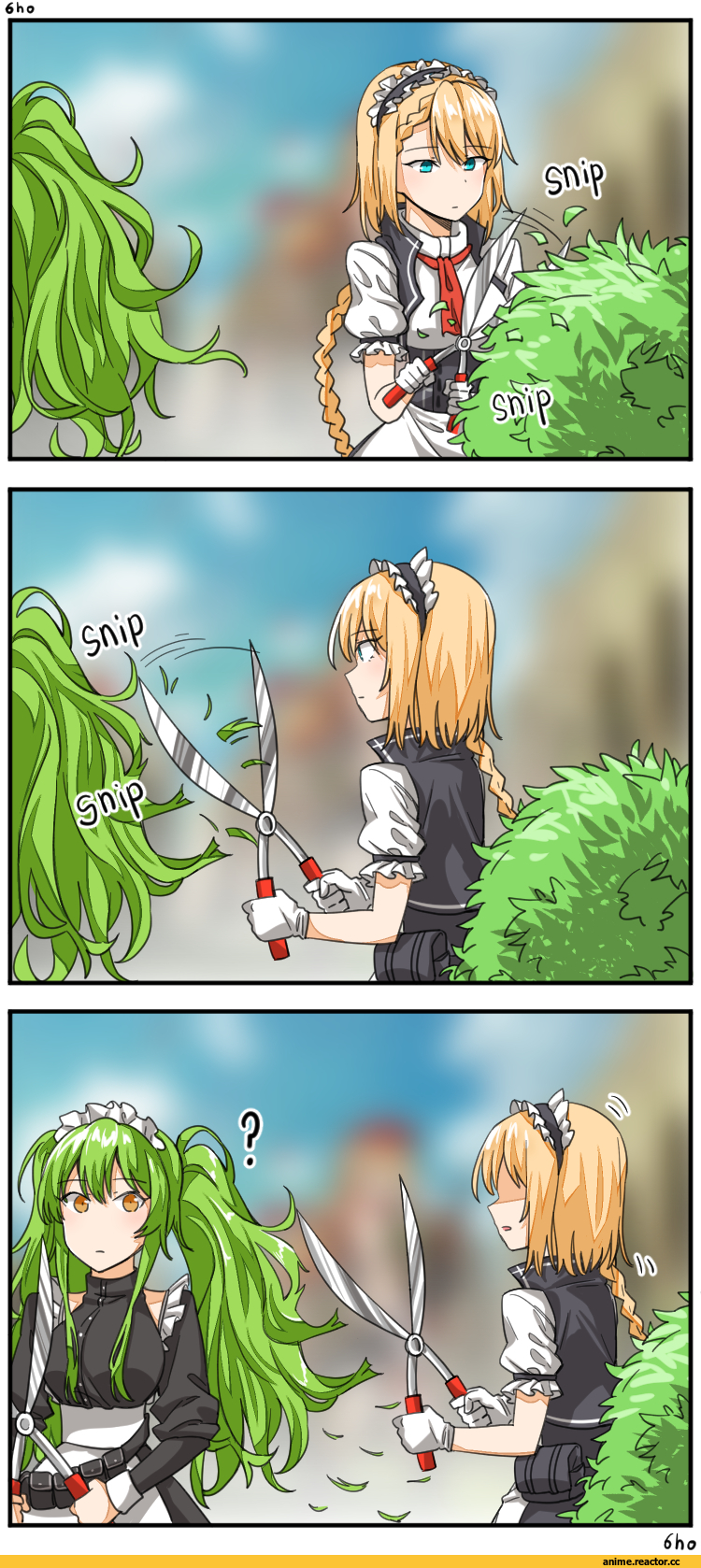6ho, Anime Комиксы, Girls Frontline, M950A (Girls Frontline), G36 (Girls Frontline), Maid, Anime