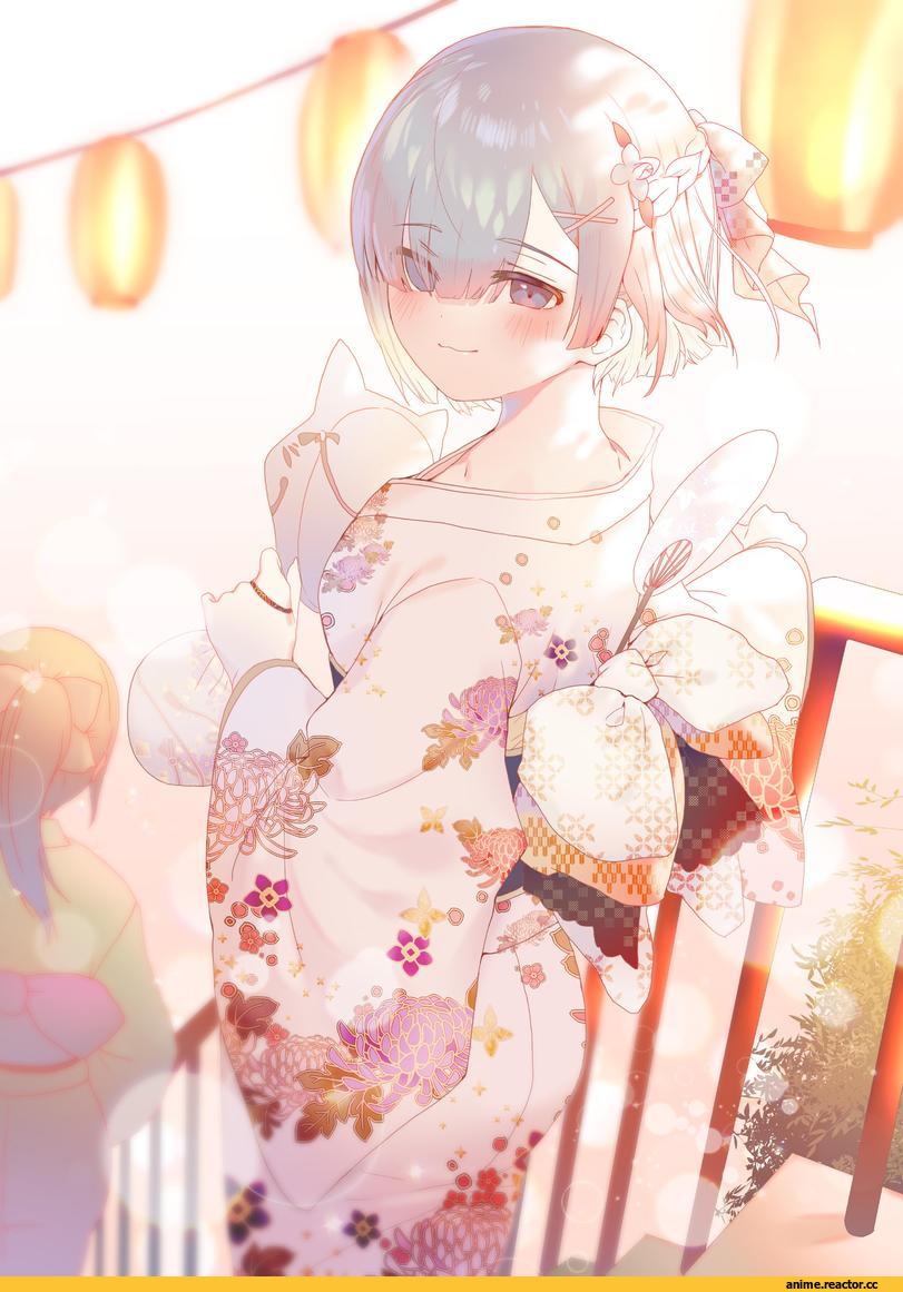 Re Zero Kara Hajimeru Isekai Seikatsu, Rem (re zero), torano, Yukata, Anime