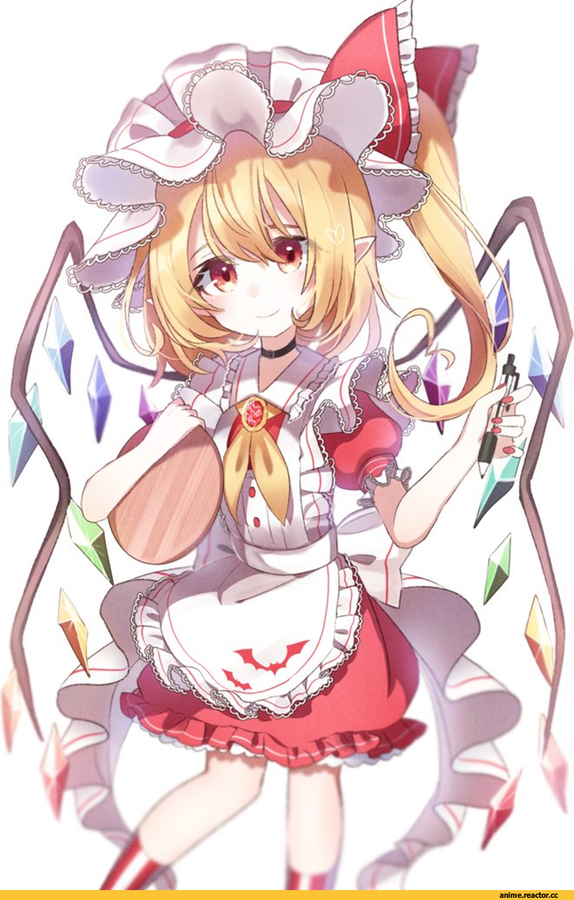 Touhou Project, Flandre Scarlet, artist, ametama (runarunaruta5656), Anime Art, Maid, Anime