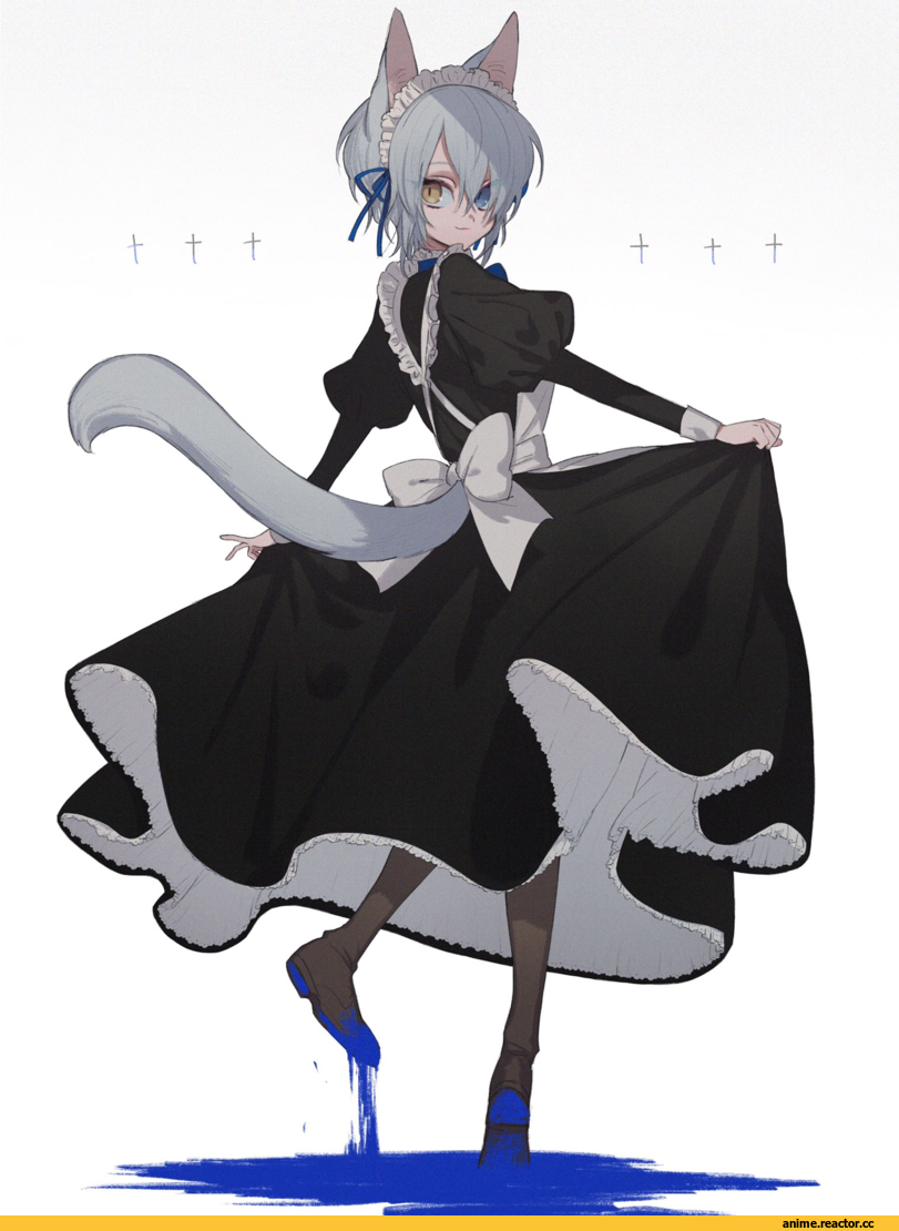 very_ito, artist, Anime Art, Kemonomimi, Maid, neko, Animal Ears, original, Anime