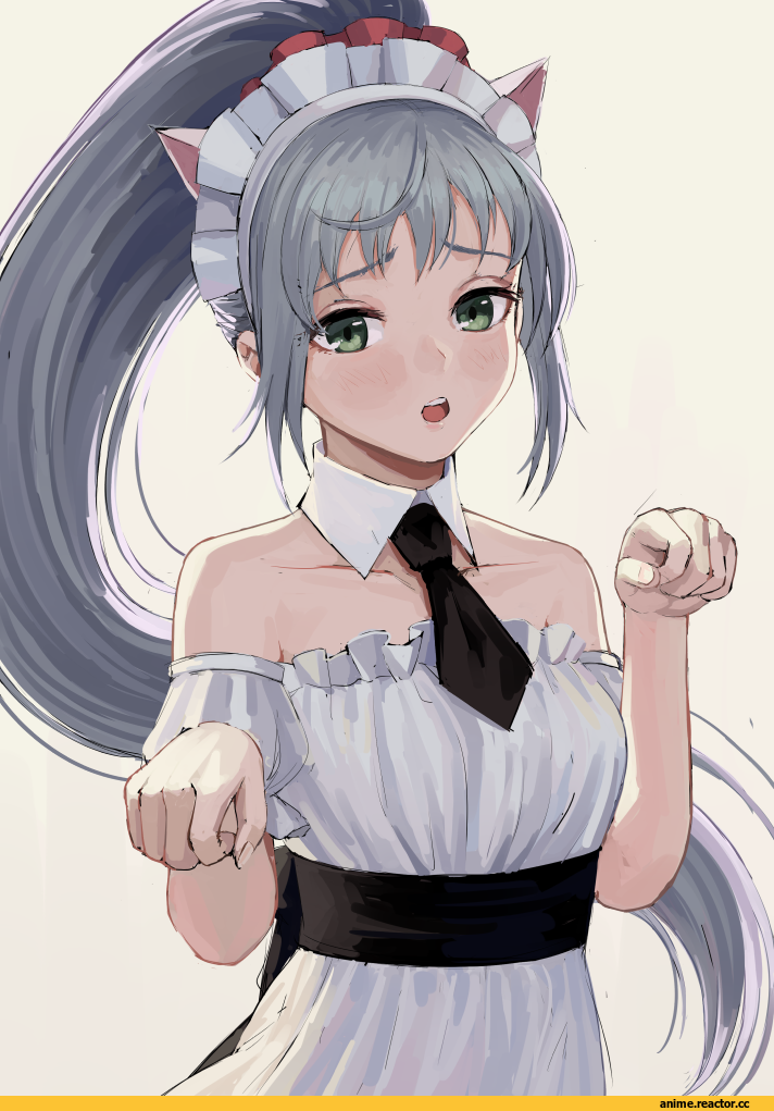 atsuyah0310, Kawasaki Saki, OreGairu, Maid, Anime Ears, Anime