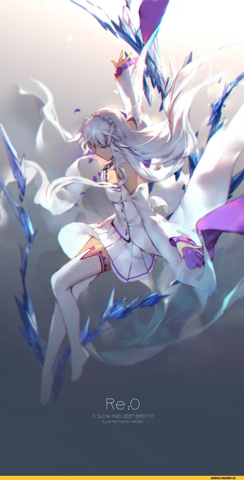 Emilia (re zero), Re Zero Kara Hajimeru Isekai Seikatsu, Swd3e2, Anime Art, Anime