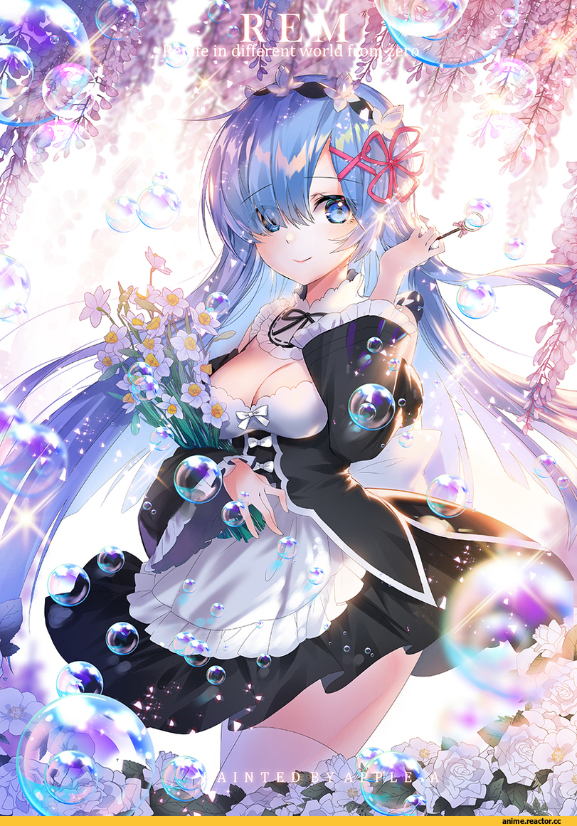 Apple Caramel, Anime Art, artist, Rem (re zero), Re Zero Kara Hajimeru Isekai Seikatsu, Anime