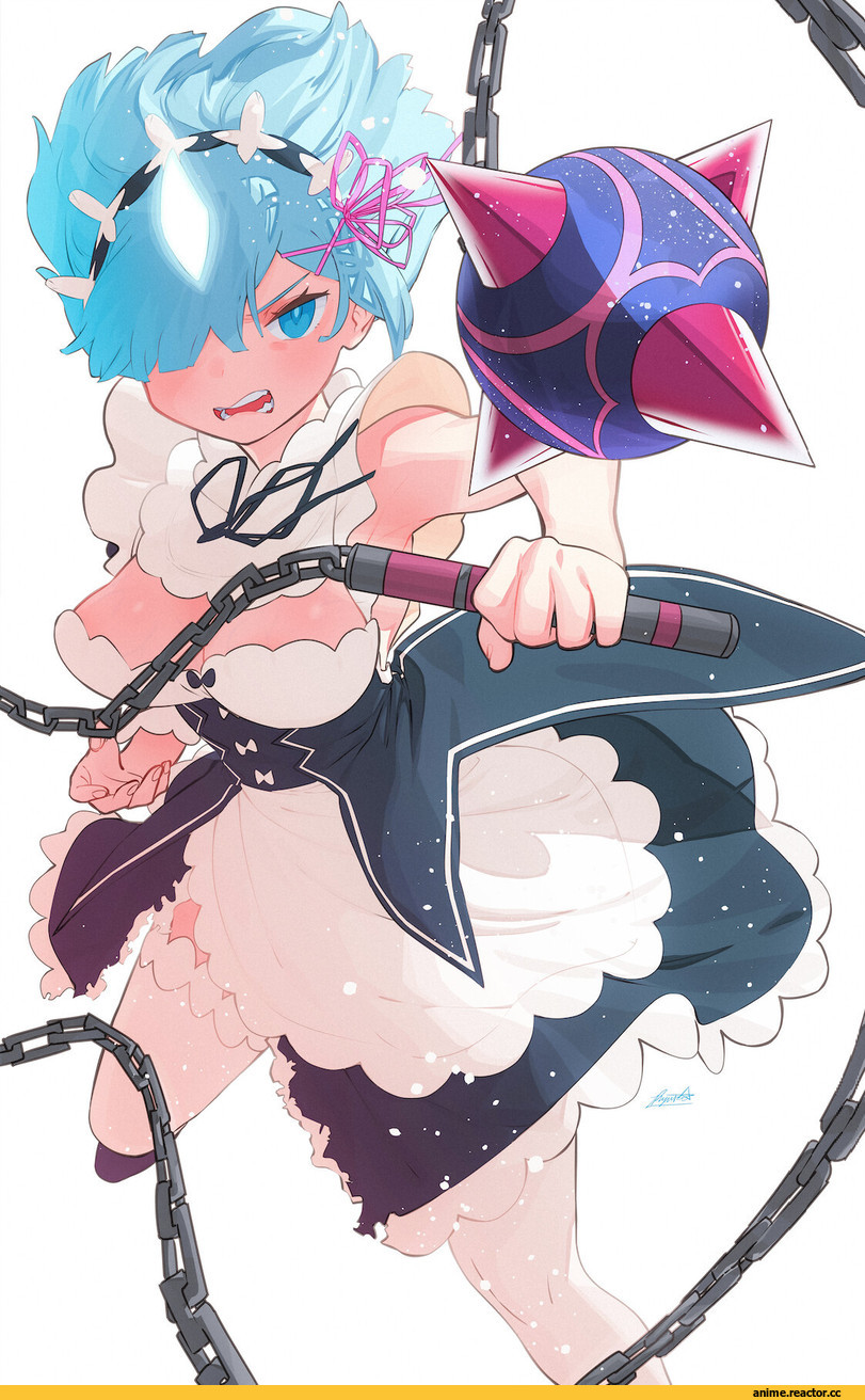 Re Zero Kara Hajimeru Isekai Seikatsu, frederica baumann, Maid, Anime Ero, Rem (re zero), Ryusei Hashida, под катом еще одна, Anime
